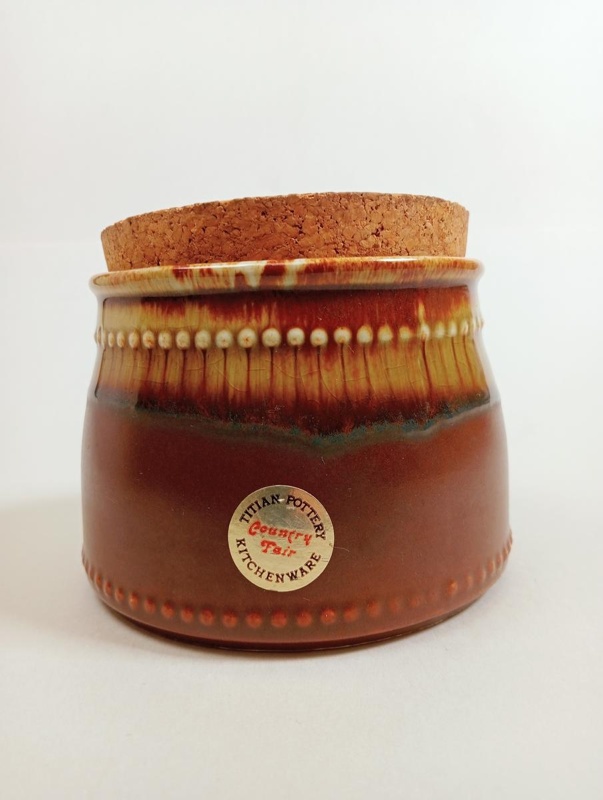 Jar - Country Fair; Crown Lynn Potteries Limited; 1978; 2016.48.12