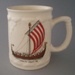 Beer stein - historic sailing boats; Crown Lynn Potteries Limited; 1980-1985; 2008.1.1818
