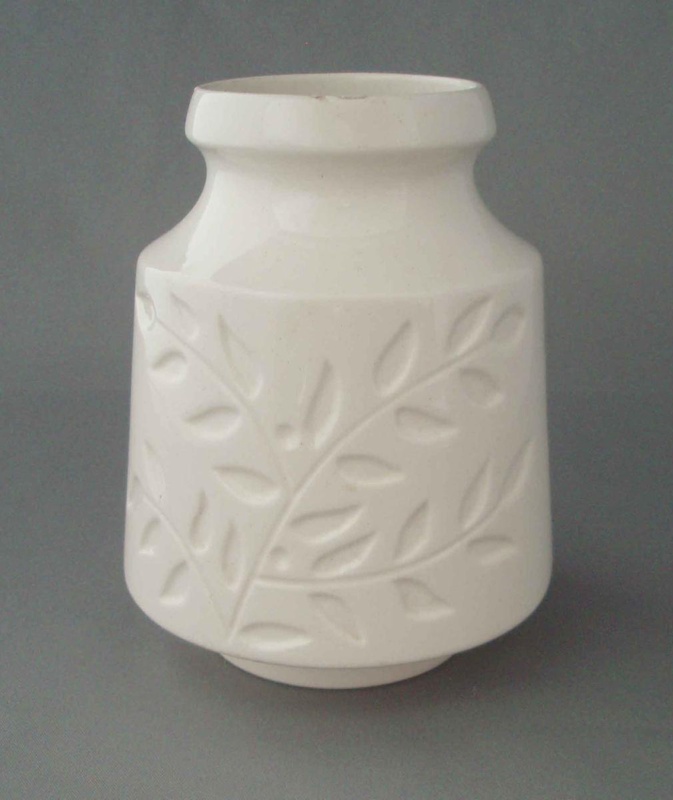 Vase - leaf spray; Titian Potteries (1965) Limited; 1965-1979; 2008.1.480