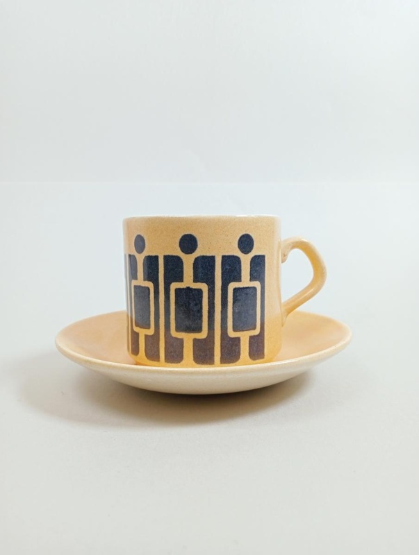 Cup and Saucer - Reactive Glaze; Crown Lynn Potteries Limited; 1974-1989; 2016.48.80