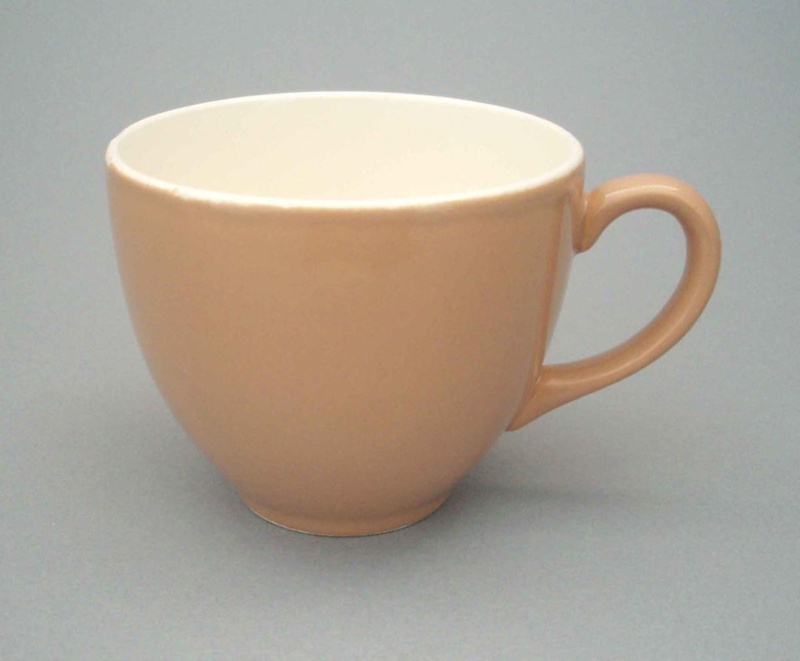 Coffee cup - Capri pattern; Crown Lynn Potteries Limited; 1960-1970; 2008.1.314 Coffee cup - Capri pattern; Crown Lynn Potteries Limited; 1960-1970; 2008.1.314