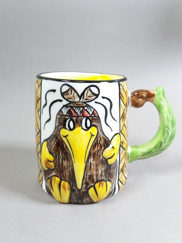 Mug - Kiwi; Studio Ceramics NZ Ltd; 2017.1.69