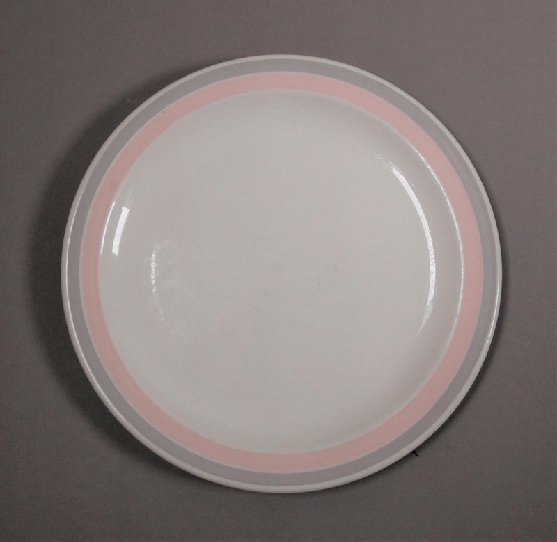 Bread and butter plate - Candy pattern; Crown Lynn Potteries Limited; 1980-1985; 2016.48.32