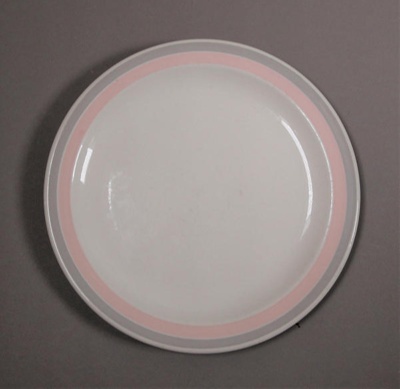 Bread and butter plate - Candy pattern; Crown Lynn Potteries Limited; 1980-1985; 2016.48.32