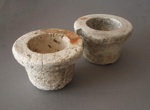 Two slipcasting moulds - cups; Crown Lynn Potteries Limited; 1955-1970; 2009.1.1543.1-2