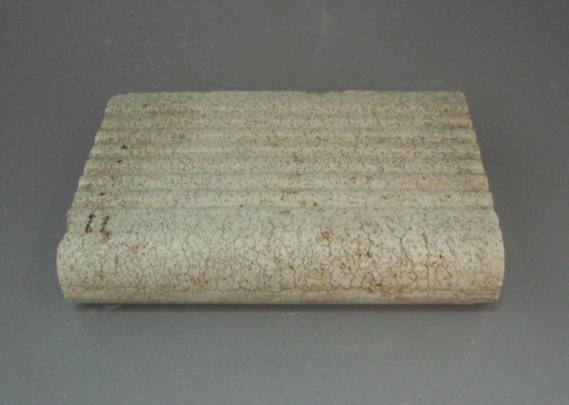 Stair edge tile; Crown Lynn Technical Ceramics Limited; 1948-1960; 2009.1.1382