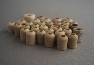Ceramic bead insulators; Crown Lynn Technical Ceramics Limited; 1950-1980; 2009.1.2012