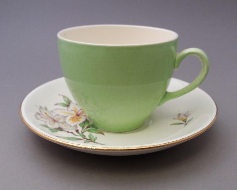 Cup and saucer - Fantasy; Crown Lynn Potteries Limited; 1950-1962; 2016.48.100