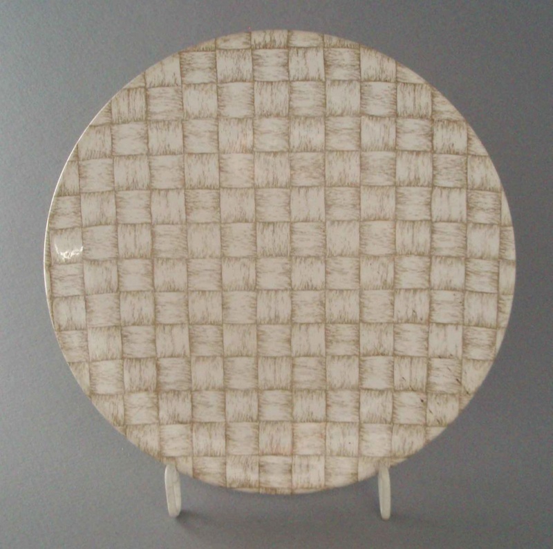 Bread and butter plate - Sylvia Corvette pattern; Crown Lynn Potteries Limited; 1960-1975; 2008.1.953 Bread and butter plate - Sylvia Corvette pattern; Crown Lynn Potteries Limited; 1960-1975; 2008.1.953