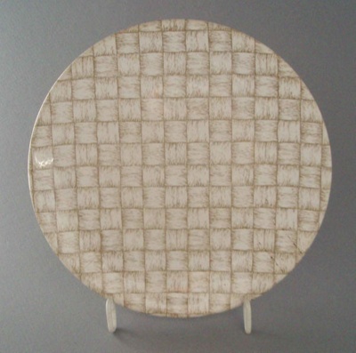 Bread and butter plate - Sylvia Corvette pattern; Crown Lynn Potteries Limited; 1960-1975; 2008.1.953