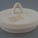 Coffee pot and lid - bisque; Crown Lynn Potteries Limited; 1975-1989; 2009.1.383.1-2