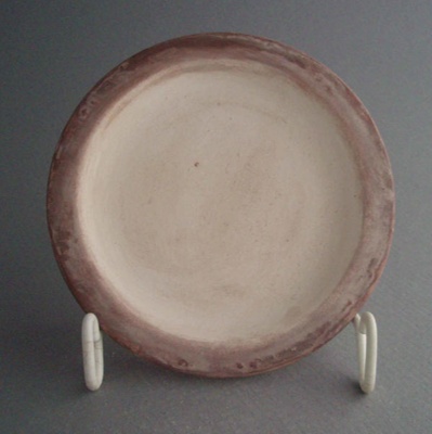 Butter pat - bisque; Crown Lynn Potteries Limited; 1980-1989; 2008.1.1224