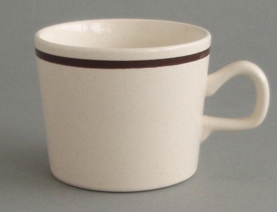 Cup - banded; Crown Lynn Potteries Limited; 1976-1982; 2008.1.9