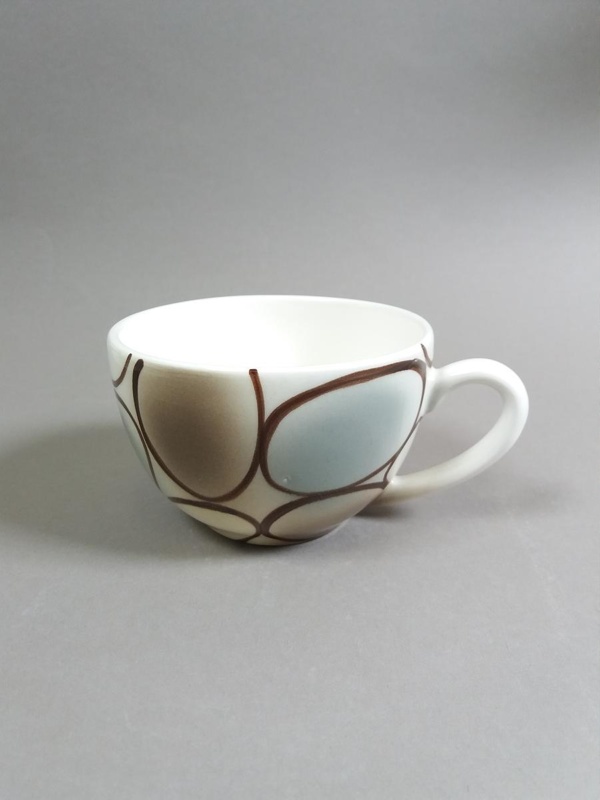 Cup - Riverstone pattern; Studio Ceramics NZ Ltd; 2004; 2017.1.81