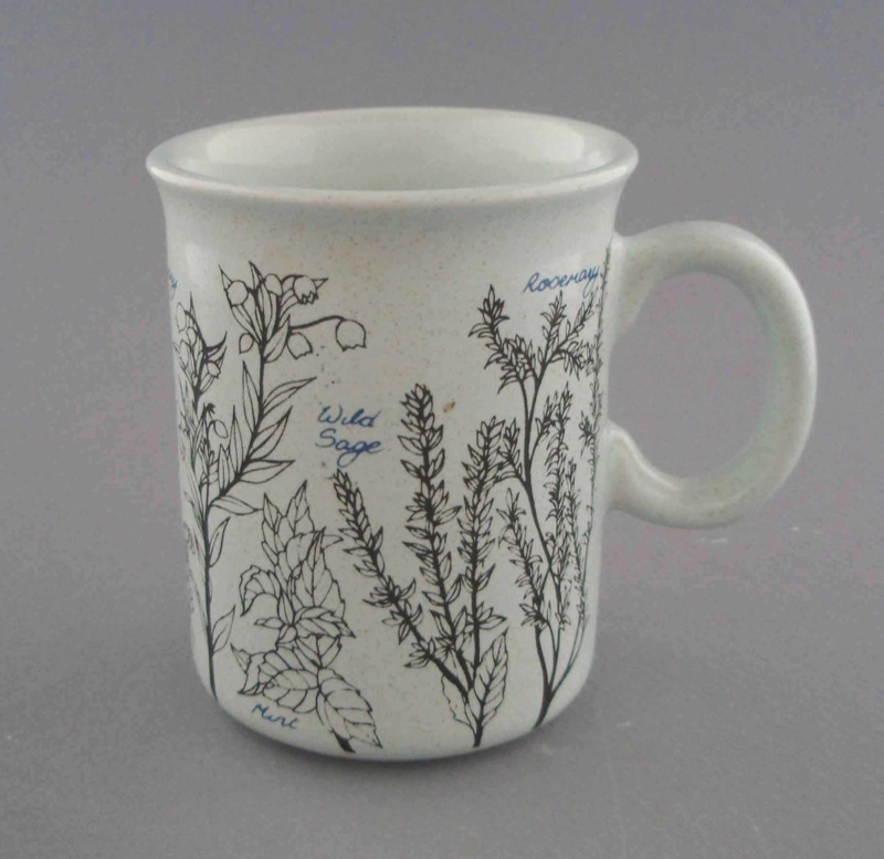 Mug - herb garden; Titian Potteries (1965) Limited; 1979-1985; 2009.1.1447