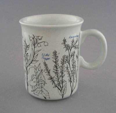 Mug - herb garden; Titian Potteries (1965) Limited; 1979-1985; 2009.1.1447