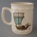 Beer stein - historic sailing boats; Crown Lynn Potteries Limited; 1980-1985; 2008.1.1818
