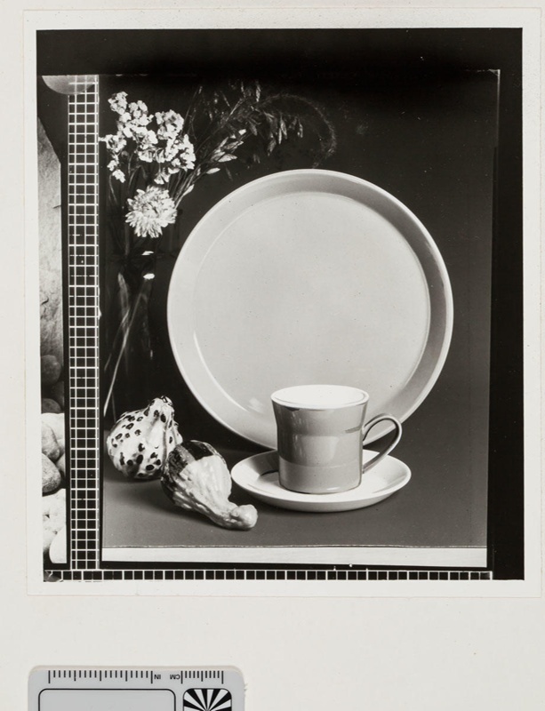 Contact proof - plain cup, saucer and plate; 2008.1.2922
