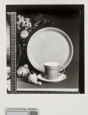 Contact proof - plain cup, saucer and plate; 2008.1.2922