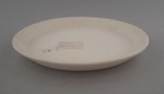 Bread and butter plate - bisque; Crown Lynn Potteries Limited; 1971-1985; 2009.1.1177