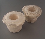 Two slipcasting mould fragments; Crown Lynn Potteries Limited; 1970-1989; 2009.1.1465.1-2
