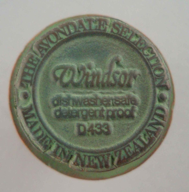Backstamp - Windsor; Crown Lynn Potteries Limited; 1977-1985; 2008.1.1680