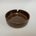 Dark Brown Ashtray; Crown Lynn Potteries Limited; 1970s-1980s; 2016.48.42