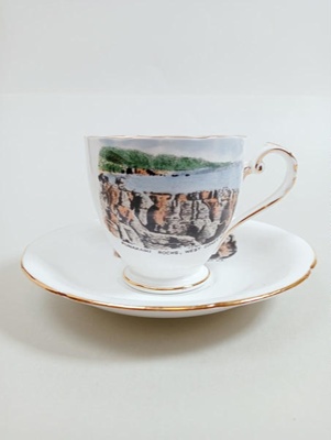 Cup and Saucer - Royal Grafton Souvenir Ware; Crown Lynn Potteries Limited; 1968-1985; 2016.48.109