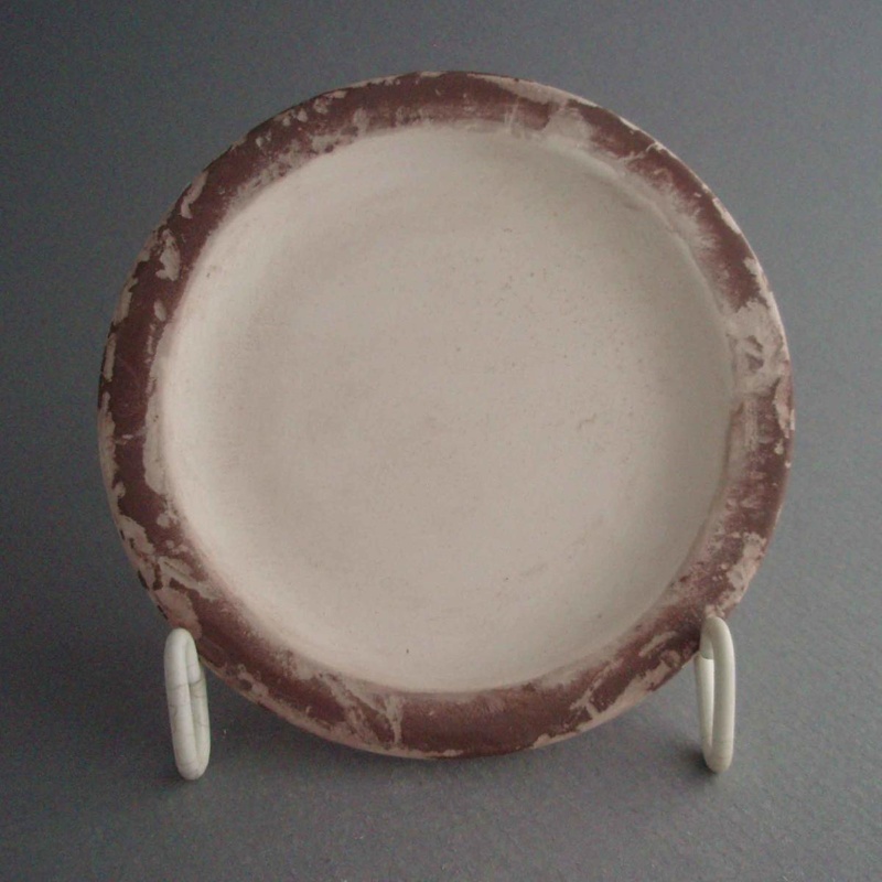 Butter pat - bisque; Crown Lynn Potteries Limited; 1980-1989; 2008.1.1221 Butter pat - bisque; Crown Lynn Potteries Limited; 1980-1989; 2008.1.1221