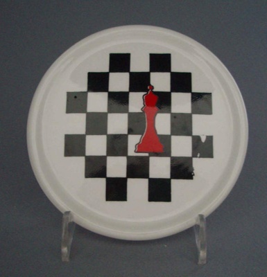 Coaster - chess; Crown Lynn Potteries Limited; 1988-1989; 2008.1.2624