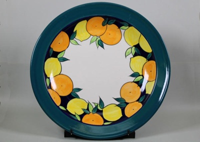 Platter - Citrus; Studio Ceramics NZ Ltd; 2017.1.251