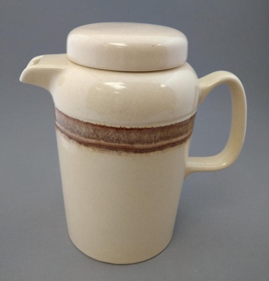 Coffee pot - Earthstone; Crown Lynn Potteries Limited; 1977-1985; 2016.48.116