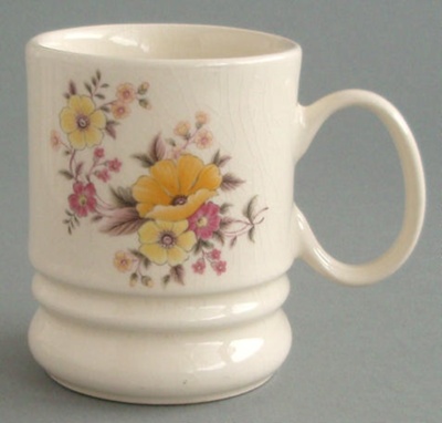 Mug - floral; Titian Potteries (1965) Limited; 1965-1988; 2008.1.4