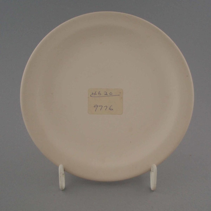 Bread and butter plate - bisque; Crown Lynn Potteries Limited; 1969-1989; 2009.1.277