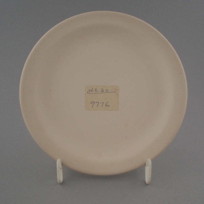 Bread and butter plate - bisque; Crown Lynn Potteries Limited; 1969-1989; 2009.1.277