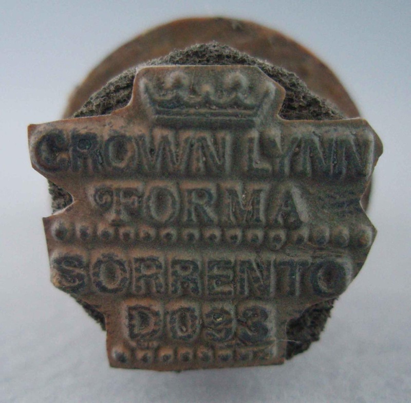 Backstamp - Sorrento; Crown Lynn Potteries Limited; 1975-1985; 2008.1.2104