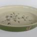 Oval baker - Green bamboo pattern; Crown Lynn Potteries Limited; 1963-1970; 2016.48.124