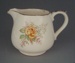 Cream jug - floral; Crown Lynn Potteries Limited; 1961-1971; 2008.1.2690