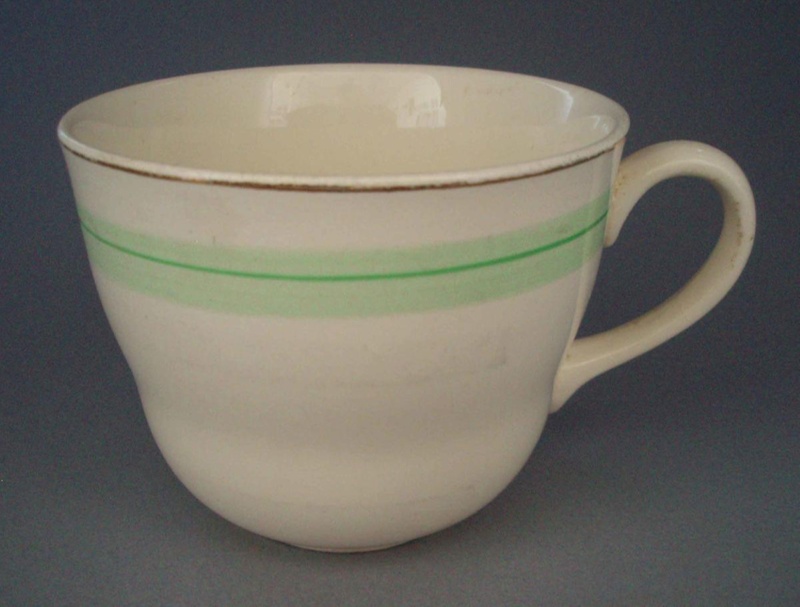 Cup - banded; Crown Lynn Potteries Limited; 1948-1955; 2008.1.2441