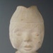 Vase - marching girl bisque; Crown Lynn Potteries Limited; 1964-1989; 2008.1.386