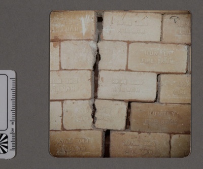 Photograph - Detail of Kiln Wall of Huntly Fire Bricks; 1981-1982; 2008.1.3133