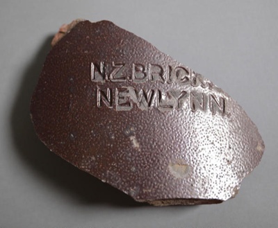 Shard - NZ Brick; New Zealand Brick Tile & Pottery Company; 2015.1.174