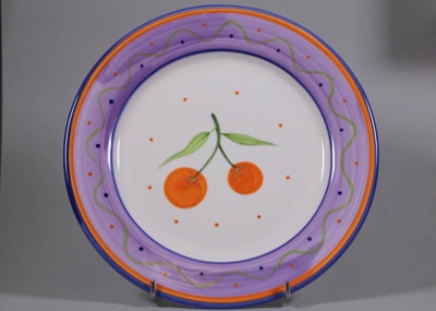 Dinner plate; Studio Ceramics NZ Ltd; 1991-2017; 2017.1.149