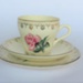 Bread and butter plate - Golden bouquet; Crown Lynn Potteries Limited; 1950-1959; 2016.48.103