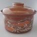Casserole and lid - trial; Crown Lynn Potteries Limited; 1984-1988; 2009.1.1192.1-2