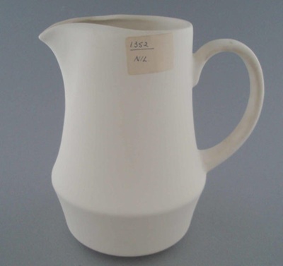 Jug - bisque; Crown Lynn Potteries Limited; 1982-1989; 2009.1.387