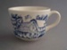 Cup - Cotswold Blue pattern; Crown Lynn Potteries Limited; 1981-1989; 2009.1.141