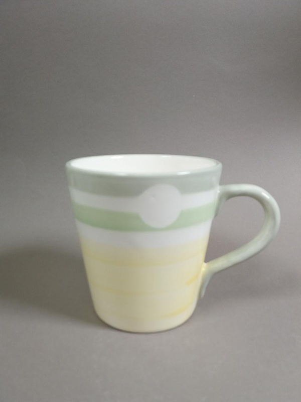 Mug - Harbourside pattern; Studio Ceramics NZ Ltd; 2000; 2017.1.74