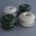 Bobbin insulators; Crown Lynn Technical Ceramics Limited; 1940-1980; 2010.1.12.1-4