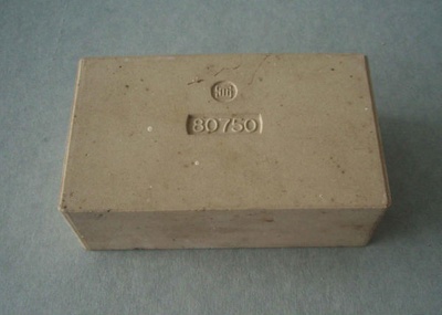 Ceramic block; Unknown; 1950-1989; 2010.1.152